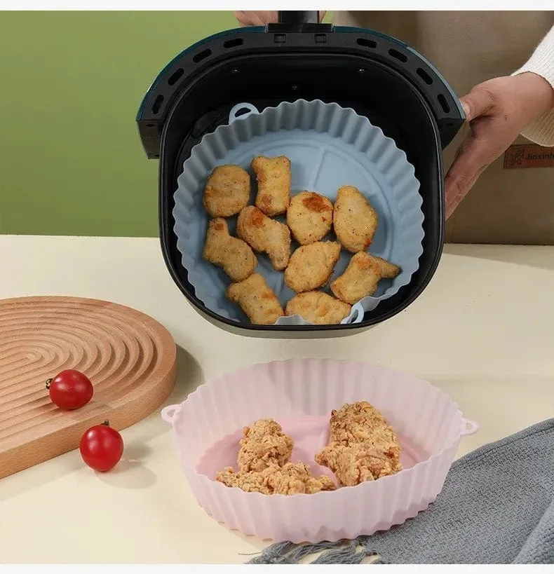Panier de Cuisson en Silicone pour Friteuse sans Huile (16x19x6 cm)