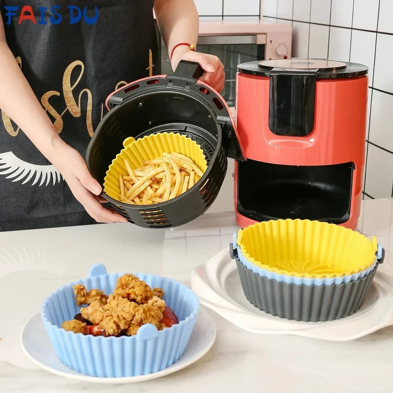 Panier de Cuisson en Silicone pour Air Fryer (14x17x4,6 cm)
