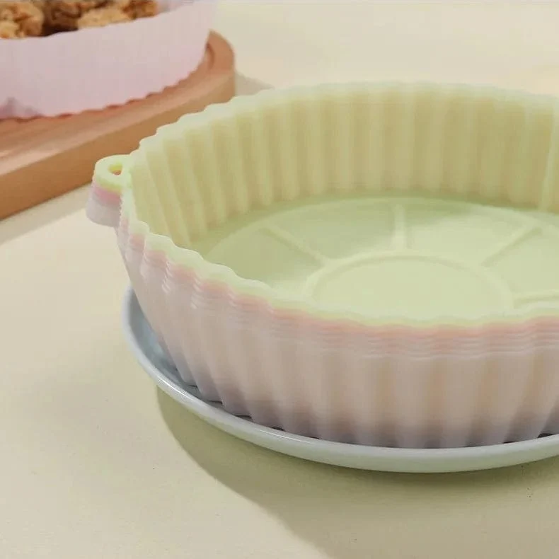 Panier de Cuisson en Silicone pour Friteuse sans Huile (18x20x4,5 cm)