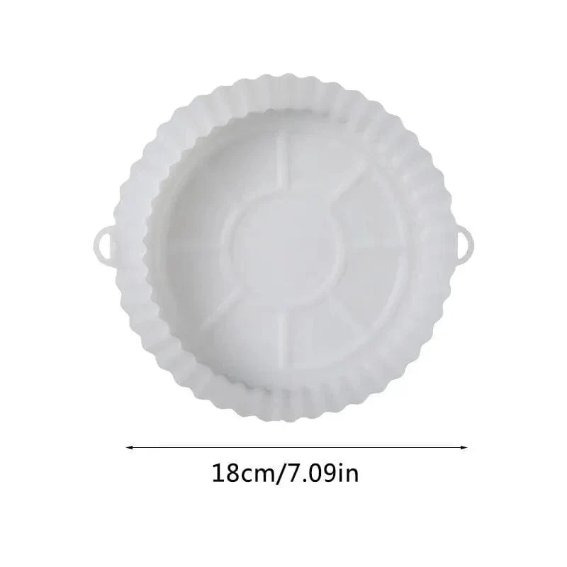Panier de Cuisson en Silicone pour Friteuse sans Huile (18x20x4,5 cm)