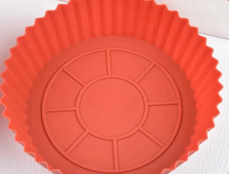 Panier de Cuisson en Silicone pour Friteuse sans Huile (18x20x4,5 cm)