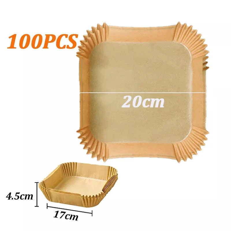 Feuilles Jetables pour Friteuse sans Huile (50/100 feuilles)