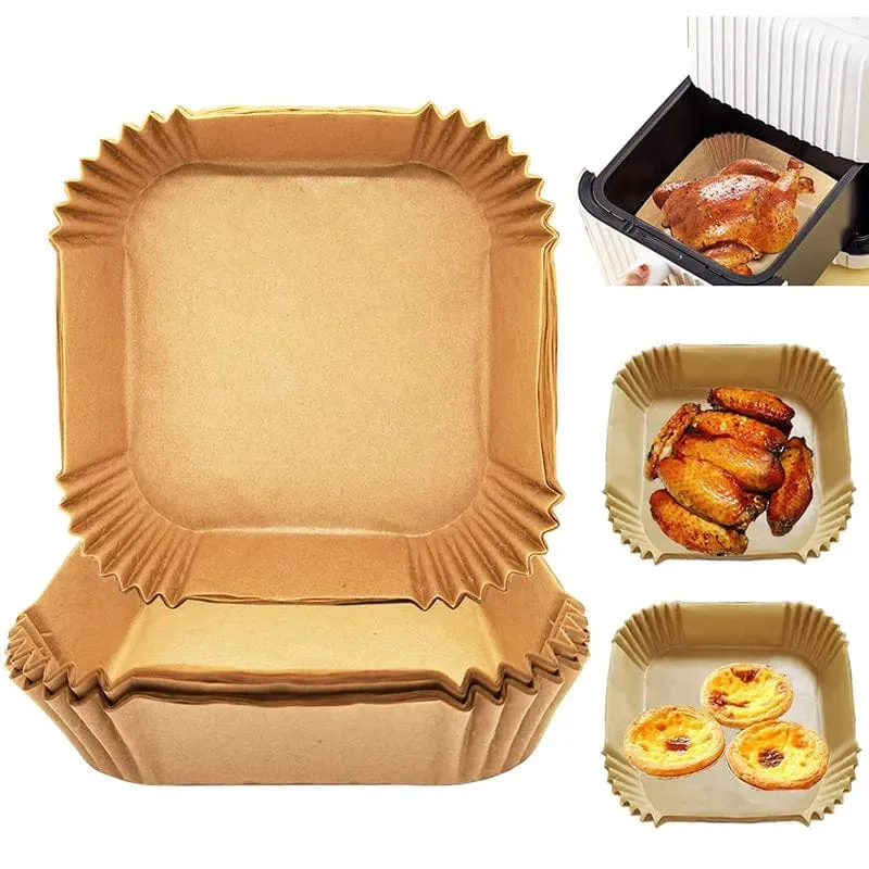 Feuilles Jetables pour Air Fryer (50/100 feuilles)