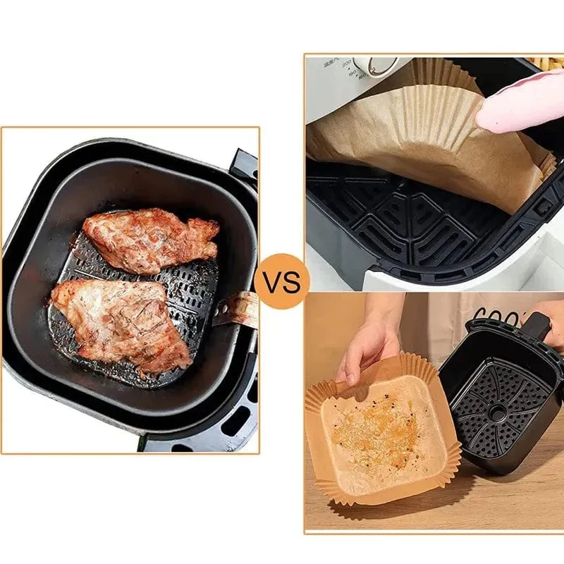 Feuilles Jetables pour Air Fryer (50/100 feuilles)