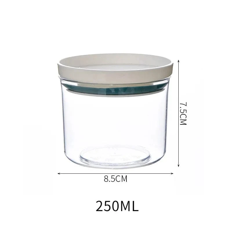 Lot de 4 Boîtes Hermétiques Transparentes avec Joint Coloré