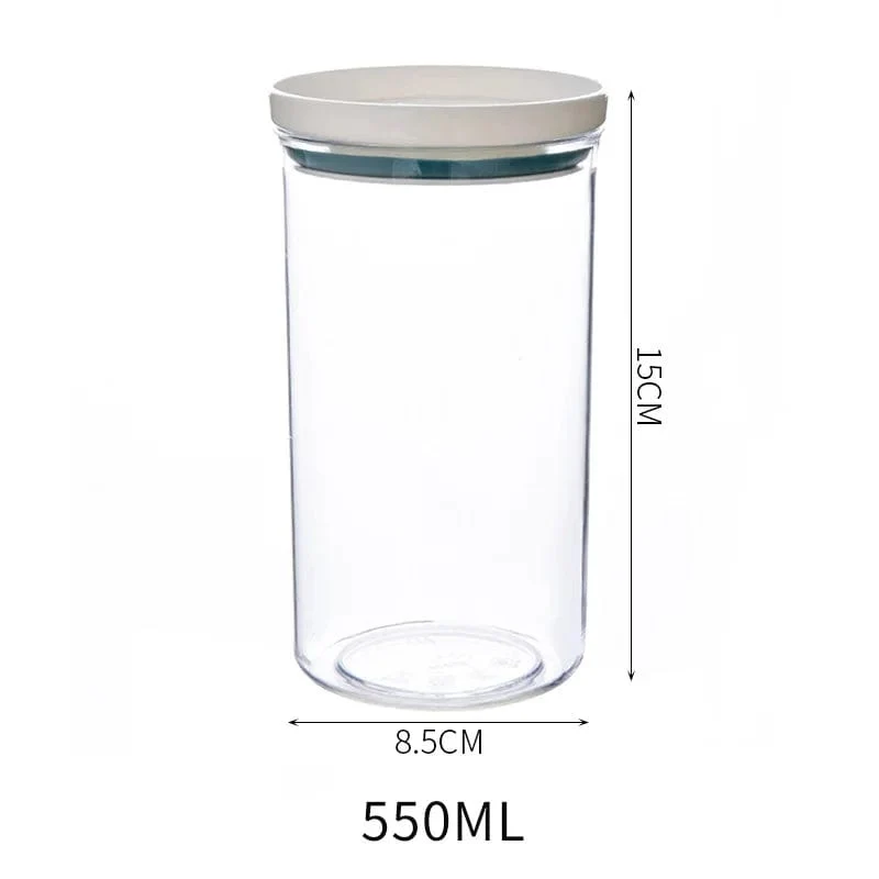 Lot de 4 Boîtes Hermétiques Transparentes avec Joint Coloré