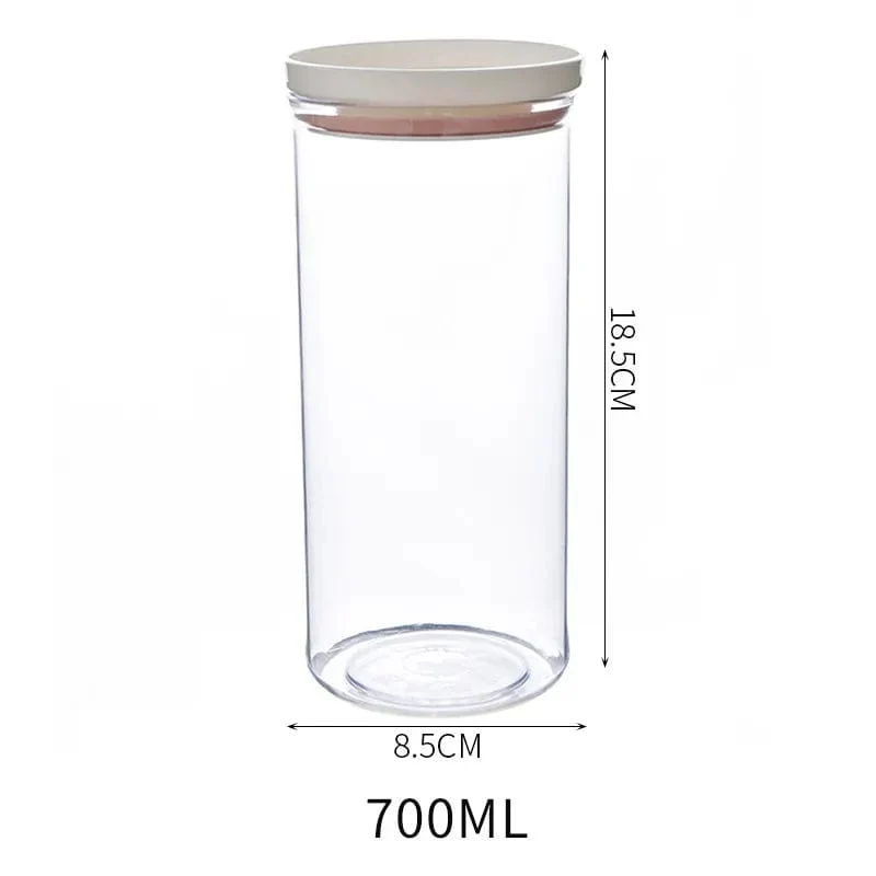 Lot de 4 Boîtes Hermétiques Transparentes avec Joint Coloré