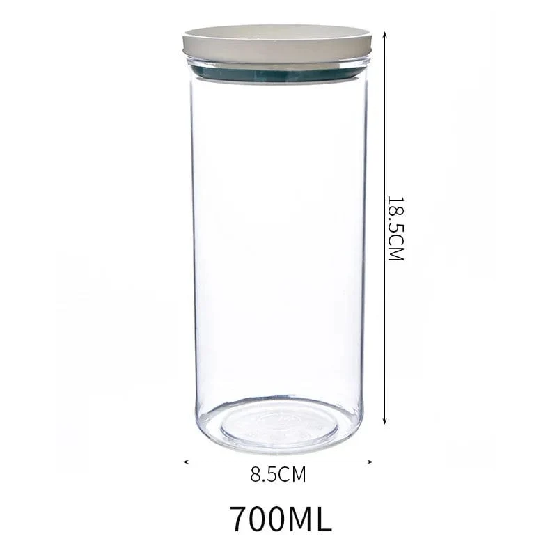 Lot de 4 Boîtes Hermétiques Transparentes avec Joint Coloré