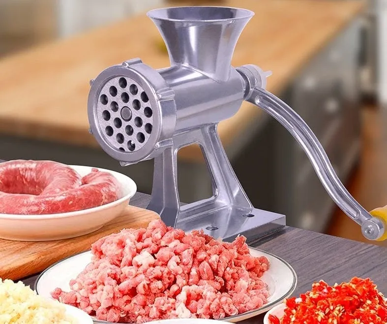Hachoir à Viande Manuel Multifonction - Métal Robuste