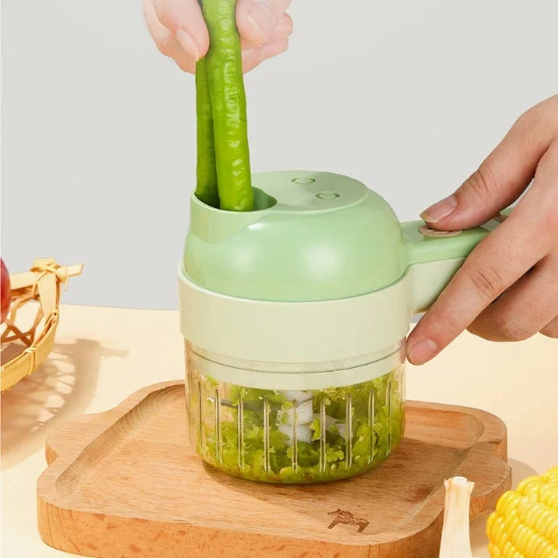 Hachoir à Légumes électrique 4-en-1