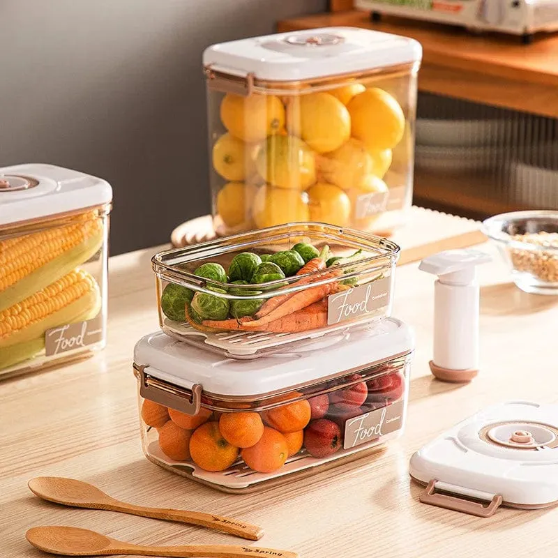 Boites hermétiques sous vide avec Pompe aspirante