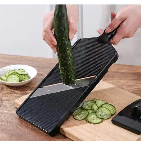 Mandoline Japonaise avec Manche et Protège-Main - Lame Inox