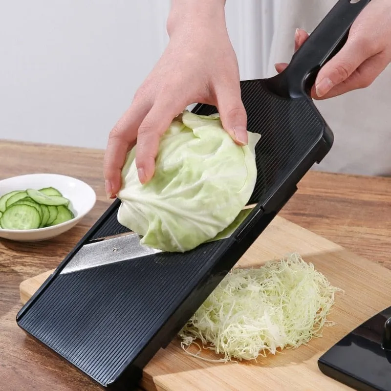 Mandoline Japonaise avec Manche et Protège-Main - Lame Inox