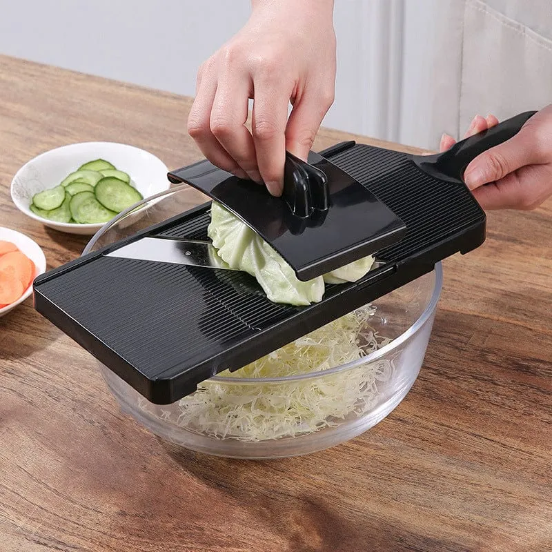 Mandoline Japonaise avec Manche et Protège-Main - Lame Inox