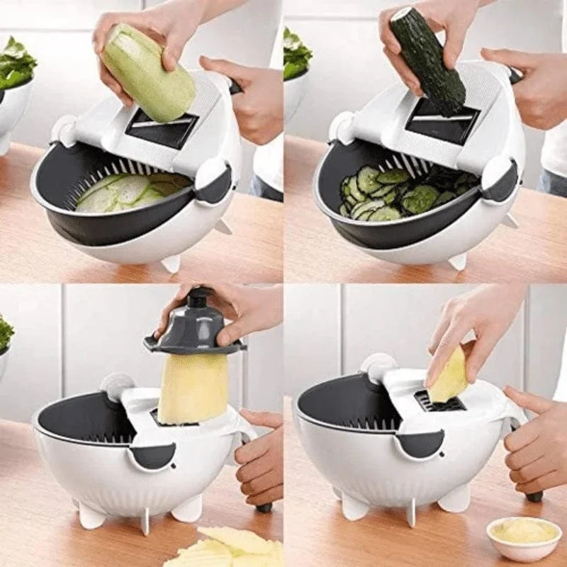 Coupe Légumes Rotatif Multifonction 9 en 1