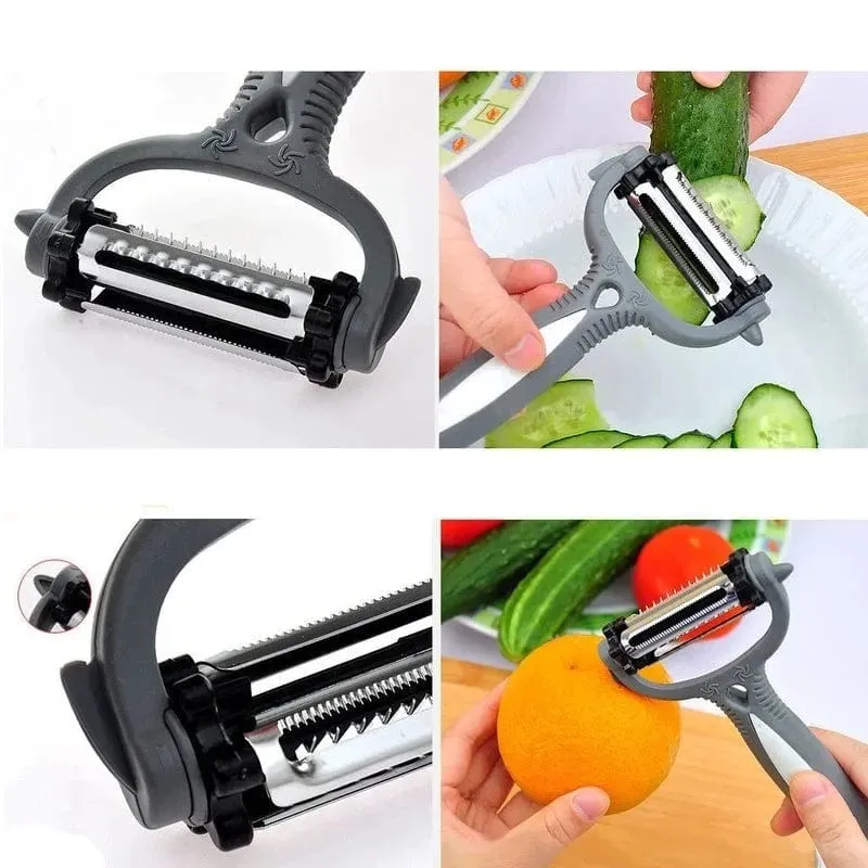 Râpe à Légumes Rotative 3 Lames en 1