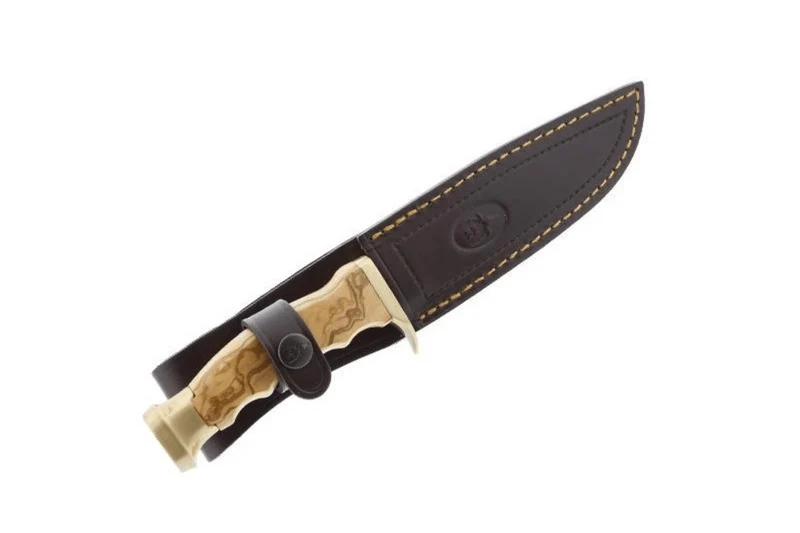 Couteau Muela Ranger 9270 lame 14,5cm inox manche en bois d'olivier + étui en cuir