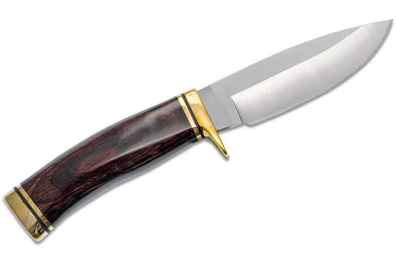 Couteau Buck 192 Vanguard 0192BRS lame 10,8cm manche bois de noyer + étui cuir