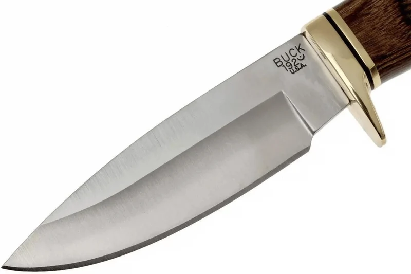 Couteau Buck 192 Vanguard 0192BRS lame 10,8cm manche bois de noyer + étui cuir