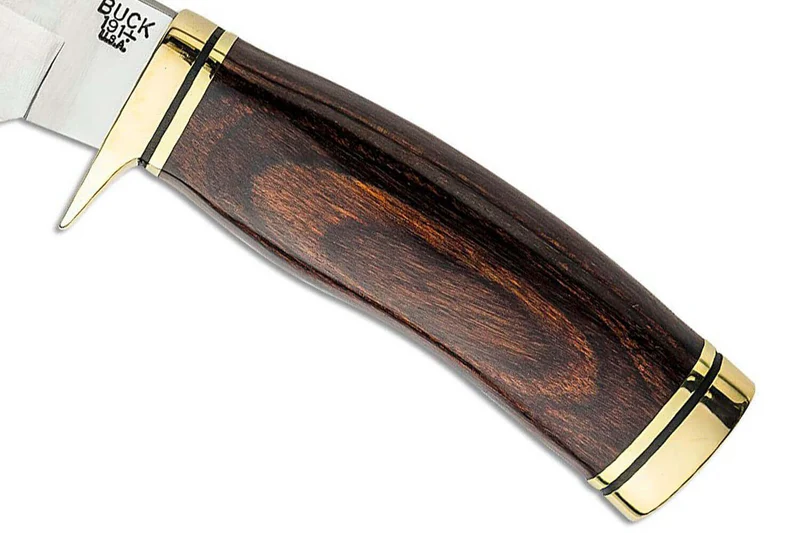 Couteau Buck 191 Zipper 0191BRG lame guthook 10,5cm manche bois de noyer + étui cuir
