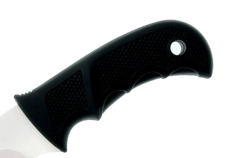 Couteau Muela Bisonte 9305 lame 11cm manche en gomme noir + étui en cuir