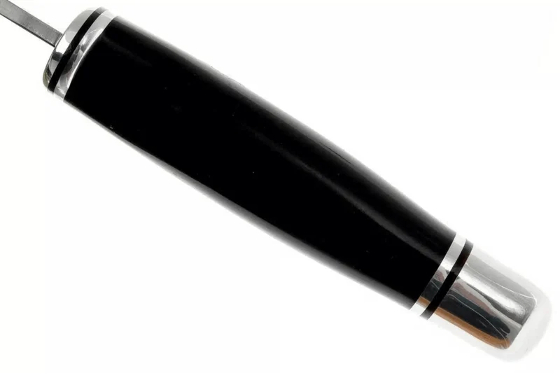 Couteau Buck 103 Skinner 0103BKS lame 10,2cm manche résine phénolique noir/alu avec étui en cuir