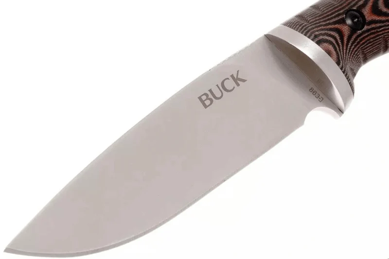 Couteau multifonction Buck 863 Selkirk 0863BRS lame 11,7cm manche micarta marron avec allume-feu et étui nylon