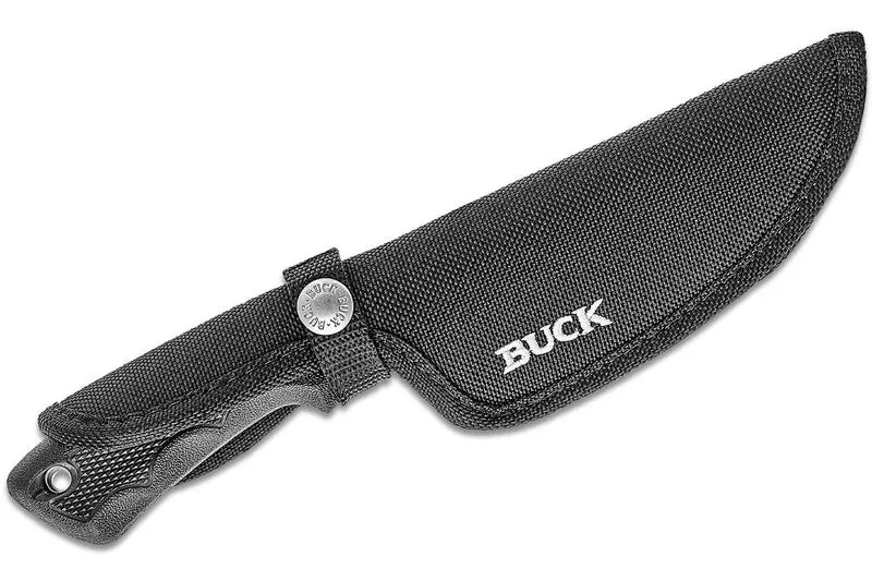 Couteau Buck 684 Bucklite Max II Large 0685BKS lame 10,2cm manche caoutchouc noir + étui polyester