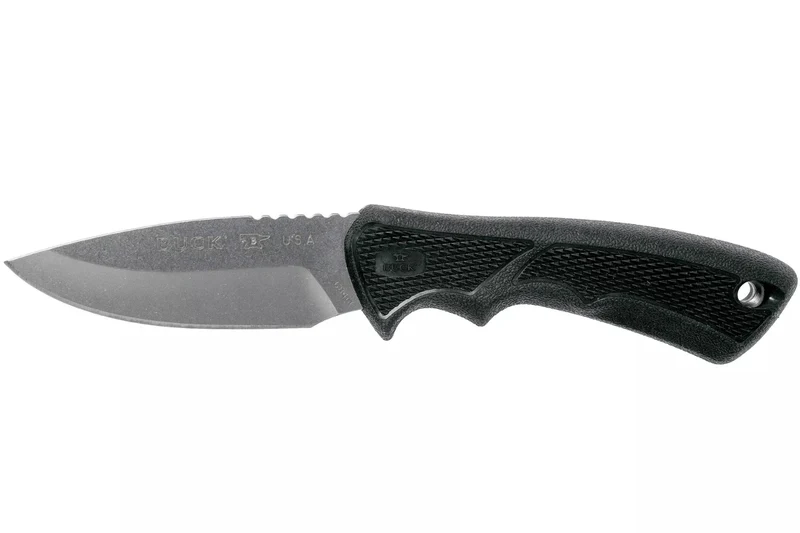 Couteau Buck 684 Bucklite Max II Small 0684BKS lame 8,3cm manche caoutchouc noir + étui polyester