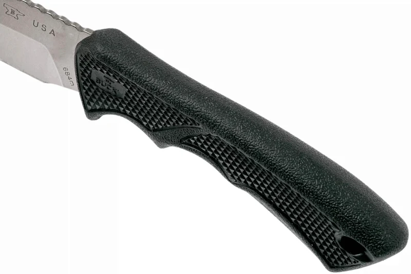 Couteau Buck 684 Bucklite Max II Small 0684BKS lame 8,3cm manche caoutchouc noir + étui polyester