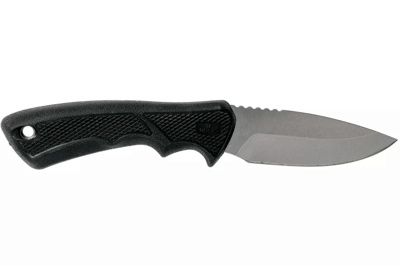 Couteau Buck 684 Bucklite Max II Small 0684BKS lame 8,3cm manche caoutchouc noir + étui polyester