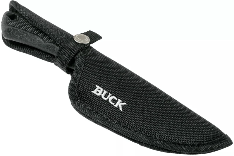 Couteau Buck 684 Bucklite Max II Small 0684BKS lame 8,3cm manche caoutchouc noir + étui polyester