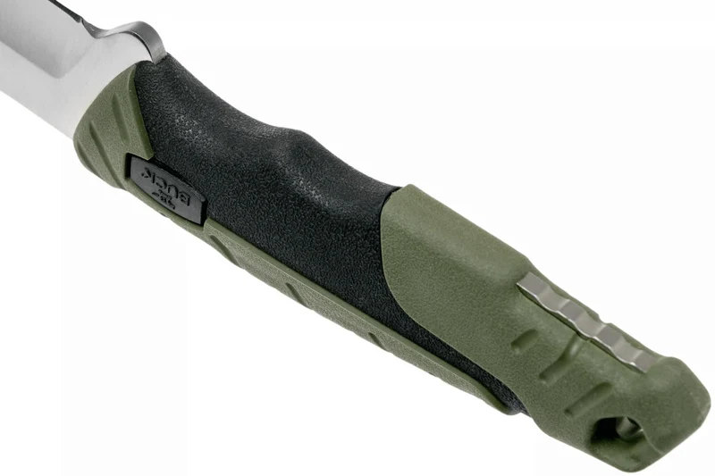 Couteau Buck 656 Pursuit Large 0656GRS lame 11,4cm manche nylon/fibres de verre vert + étui polyester