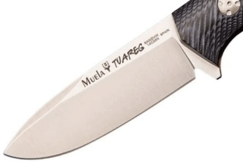 Couteau Muela Tuareg 10M 9335 lame 10cm manche en micarta jute bleu et noir