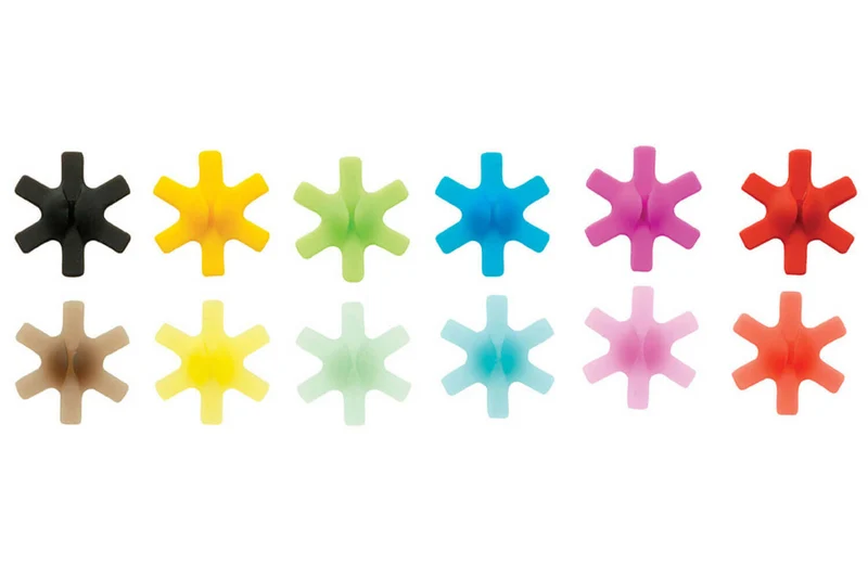 Lot de 12 marque-verres Mastrad en silicone