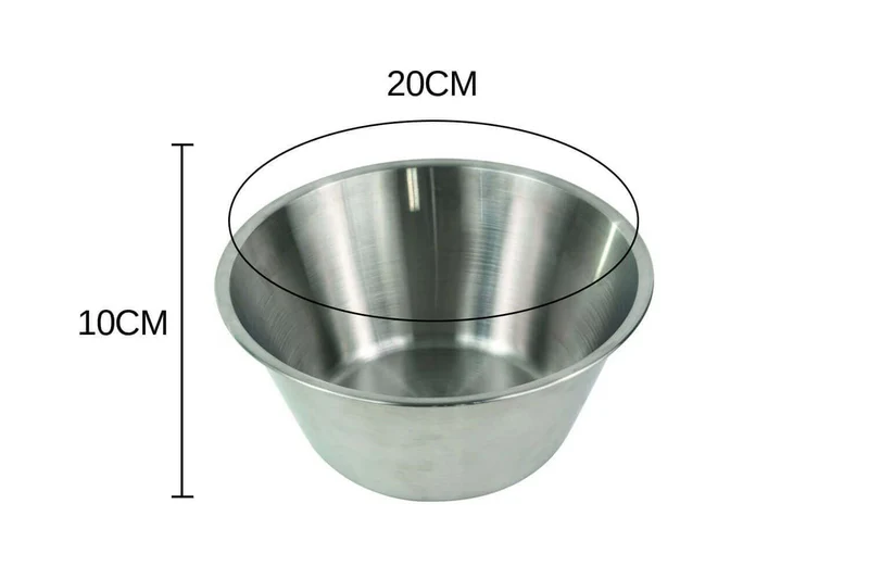 Bassine pâtissière Gobel diamètre 20cm en acier inoxydable