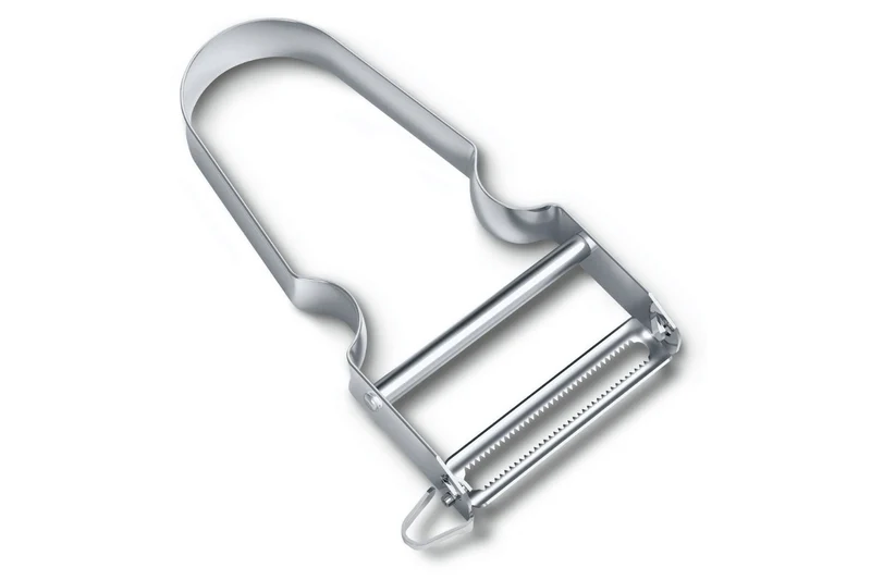 Éplucheur STAR Victorinox tout inox lame dentelée double tranchant