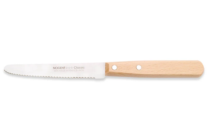 Coffret 4 couteaux de table Nogent Les Basiques manche en bois de hêtre