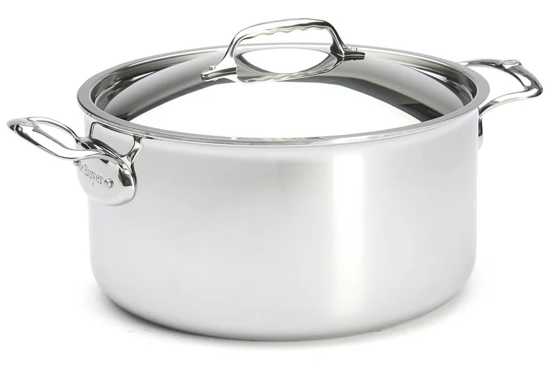 Faitout De Buyer Affinity en acier inoxydable 5 ply avec couvercle
