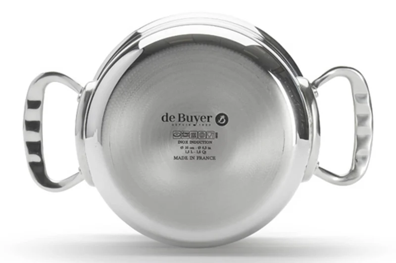 Faitout De Buyer Affinity en acier inoxydable 5 ply avec couvercle