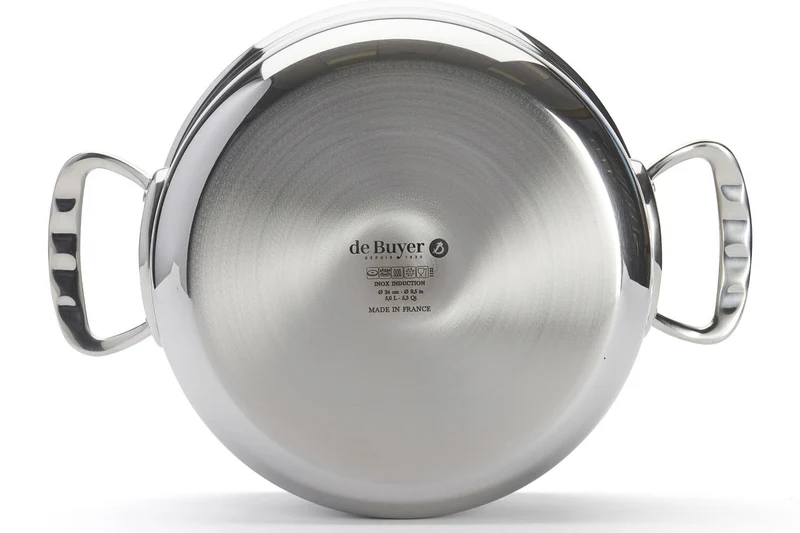 Faitout De Buyer Affinity en acier inoxydable 5 ply avec couvercle