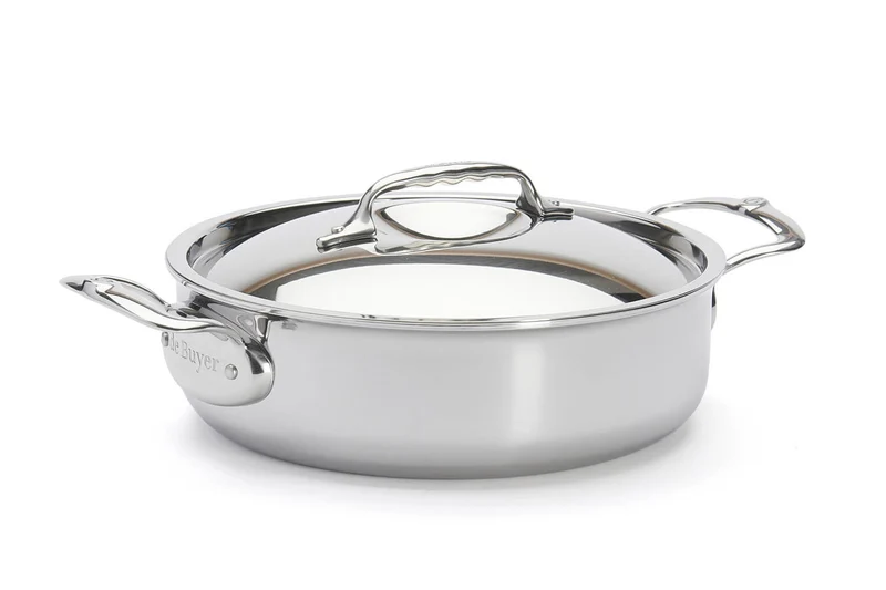 Sautoir De Buyer Affinity en acier inoxydable 5 ply avec couvercle