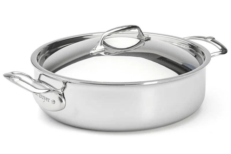 Sautoir De Buyer Affinity en acier inoxydable 5 ply avec couvercle