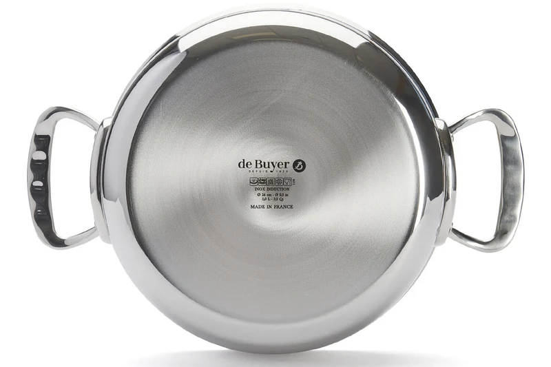 Sautoir De Buyer Affinity en acier inoxydable 5 ply avec couvercle
