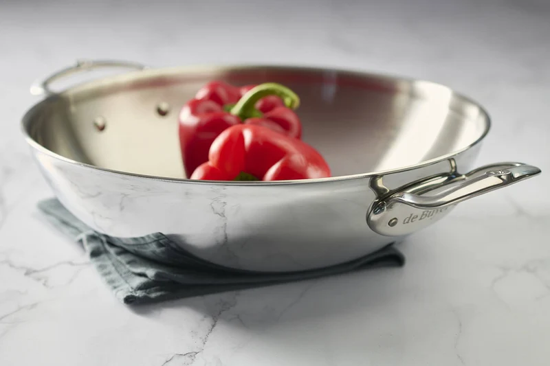 Wok De Buyer Affinity 32cm en acier inoxydable 5 ply