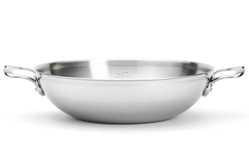 Wok De Buyer Affinity 32cm en acier inoxydable 5 ply