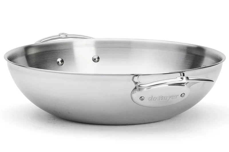 Wok De Buyer Affinity 32cm en acier inoxydable 5 ply
