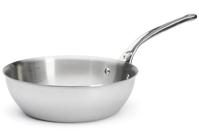 Sauteuse bombée De Buyer Affinity en acier inoxydable 5 ply