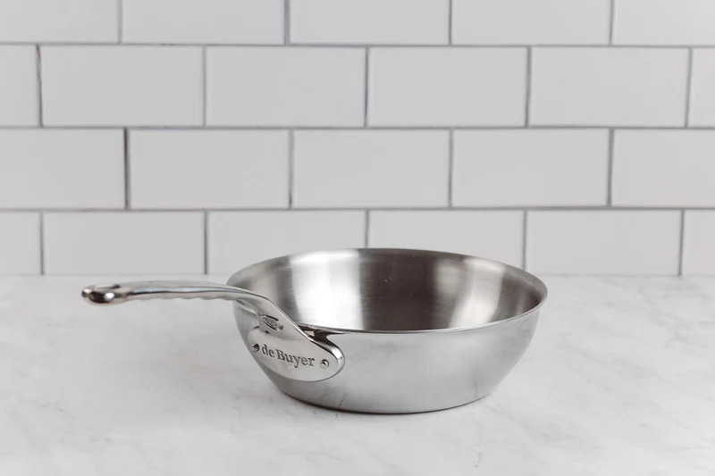 Sauteuse bombée De Buyer Affinity en acier inoxydable 5 ply