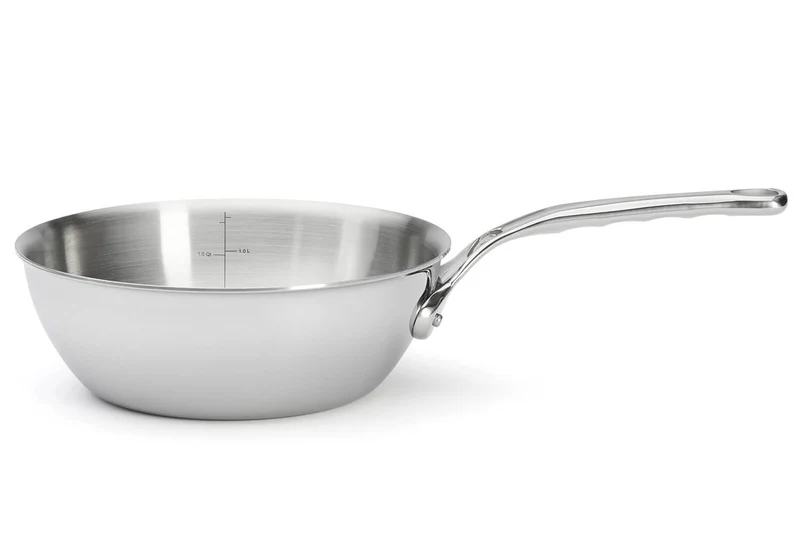 Sauteuse bombée De Buyer Affinity en acier inoxydable 5 ply